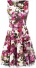 H&R London Mittellanges Kleid Damen Audrey 50's multicolor Produktbild-Vorschau 1