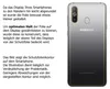 A smartphone with text explaining a screen protector. Produktbild-Vorschau