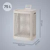 SONGMICS Plastový koš na prádlo, 75 l, koš na prádlo s Náhled obrázku produktu 8