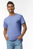 A man wearing a blue t-shirt and jeans, standing against a white background. Produktbild-Vorschau