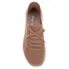 A top-down view of a tan Skechers Slip-Ins Ultra Flex 3.0 sneaker. Produktbild-Vorschau