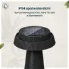Luxus Europe - Lámpara de mesa solar Mambo, gris - Lámpara Vista previa de la imagen del producto 3