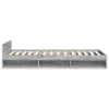 The Living Store Bettgestell mit Schublade Grau Sonoma Produktbild-Vorschau 6