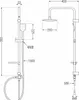 Mexen X62 colonna doccia, oro - 798626291-50 Anteprima dell’immagine prodotto 2