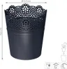 doniczka 13,5cm LACE DLAC140-S433 antracyt plastik Podgląd zdjęcia produktu 3