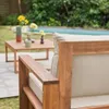 sweeek - Gartengarnitur aus Holz 5 Sitze - Mendoza - Produktbild-Vorschau 7