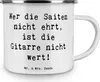 Mr. & Mrs. Panda Emaille Tasse Spruch Gitarre Wert - Weiß - Produktbild-Vorschau 3