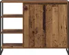 vidaXL Mobile laterale in legno recuperato 96,5 x 30 x 75 Anteprima dell’immagine prodotto 5