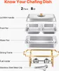 SucceBuy Set da buffet rettangolare (4 Qt, confezione da 2) Anteprima dell’immagine prodotto 5