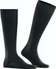 A pair of black knee-high socks are shown against a white background. Produktbild-Vorschau