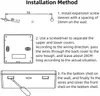 Diagrams and text illustrating the installation method for a smart thermostat. Náhľad obrázku produktu