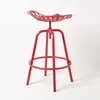 HOMESCAPES Vintage Barstuhl Traktorsitz Barhocker Metall Produktbild-Vorschau 5