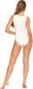 Body Da Donna A Righe Bianco Con Spalline Larghe Classic Anteprima dell’immagine prodotto 8