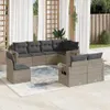 Modulares Garten-Sofaset, 8-teilig, für Terrasse & Balkon, Produktbild-Vorschau 2