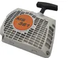 A close-up studio shot of a chainsaw starter assembly. Produktbild-Vorschau