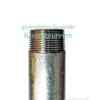Close-up of the threaded end of a metal pipe. Produktbild-Vorschau