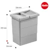Hailo Seau intérieur 1102439 gris clair 7 L 226 x 156 x 255 Voir les images du produit 3