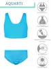 Aquarti Mädchen Sport Bikini Racerback Bustier & Produktbild-Vorschau 7