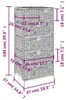 vidaXL Lagereinheit mit 6 Körben 47 x 37 x 100 cm Produktbild-Vorschau 6
