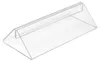 Tischschildhalter Acrylglas transparent 210mm mit tiefem Produktbild-Vorschau 1