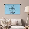MuchoWow® Wandteppich Wandbehang Schwimmen - Surfen - Produktbild-Vorschau 5