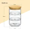 Vaso Wilmax a 3 livelli, 12 x 20 cm, vetro termico e Anteprima dell’immagine prodotto 3