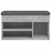 vidaXL Lavica na topánky betónová sivá 82x32x45,5 cm Náhľad obrázku produktu 5