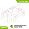 BRAST Gewächshaus Aluminium mit Fundament | 380x250x205cm | Produktbild-Vorschau 8