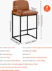 VEVOR Barhocker Thekenhocker 4 Stk. (925 mm hoch) Produktbild-Vorschau 7
