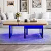 MODFU Table Basse Multifonction avec LED et Rangement, Voir les images du produit 2