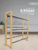 holz4home® Getränkekistenregal aus Bambus I 6 Kisten I Produktbild-Vorschau 2