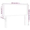 vidaXL Kopfteil Hellgrau 100x5x78/88 cm Stoff - Kopfteil - Produktbild-Vorschau 8