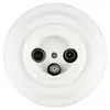 Prise d'antenne rétro encastrée en porcelaine 3 trous I PR1 Voir les images du produit 2