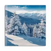 DEQORI Glasbild Echtglas 30x30 cm 'Karpatenwinter' Wandbild Produktbild-Vorschau 2