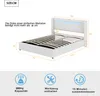 okwish LED Polsterbett 160x200 Bett mit Bluetooth-Player Produktbild-Vorschau 7