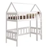 Loft Bed Hausbett Etagenbett Kinder Hochbett Mit Treppe Produktbild-Vorschau 3