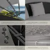 tectake® Rattan Sonneninsel Santorin widerstandsfähig Produktbild-Vorschau 4