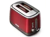 A red Kenwood toaster with two slices of toast inside, shown from a slightly elevated angle against a white background. Produktbild-Vorschau