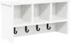 vidaXL Table de chevet murale blanche 50 x 16 x 26 cm en Voir les images du produit 1