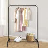 Kleiderständer 110cm Metall Kleiderstange mit Untergestell Produktbild-Vorschau 1