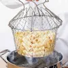 Edelstahl Frittierkorb, Frying Korb mit Klappgriff, Produktbild-Vorschau 3