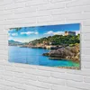Glasbilder 120x60 Wandkunst Spanien Meerküste Berge Produktbild-Vorschau 2