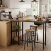 Ensemble Table et 2 Tabourets de Bar Hauts Bealife TB31 - Voir les images du produit 8