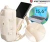Peterson cestovní batoh ecru pro 15,6" laptop 45×30×25 cm Náhled obrázku produktu 17
