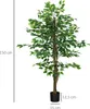 HOMCOM Künstliche Pflanze, 150 cm Kunstpflanze mit Produktbild-Vorschau 3