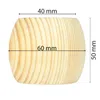 Möbelfüße Holz 5 cm rund 4er Set aus Kiefernholz für Sofa Produktbild-Vorschau 2