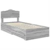 vidaXL Bettrahmen Graues Sonoma 100 x 200 cm Holzwerkstoff Produktbild-Vorschau 4