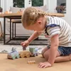 Joueco Wildies Family Trenino in legno Set Animali Anteprima dell’immagine prodotto 6