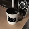 Boo Gespenster Kaffeebecher Schwarz Produktbild-Vorschau 5