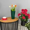 Keramická váza na květiny tmavě zelená lesklá H 25 cm Náhled obrázku produktu 7